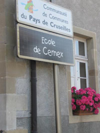 panneau ecole