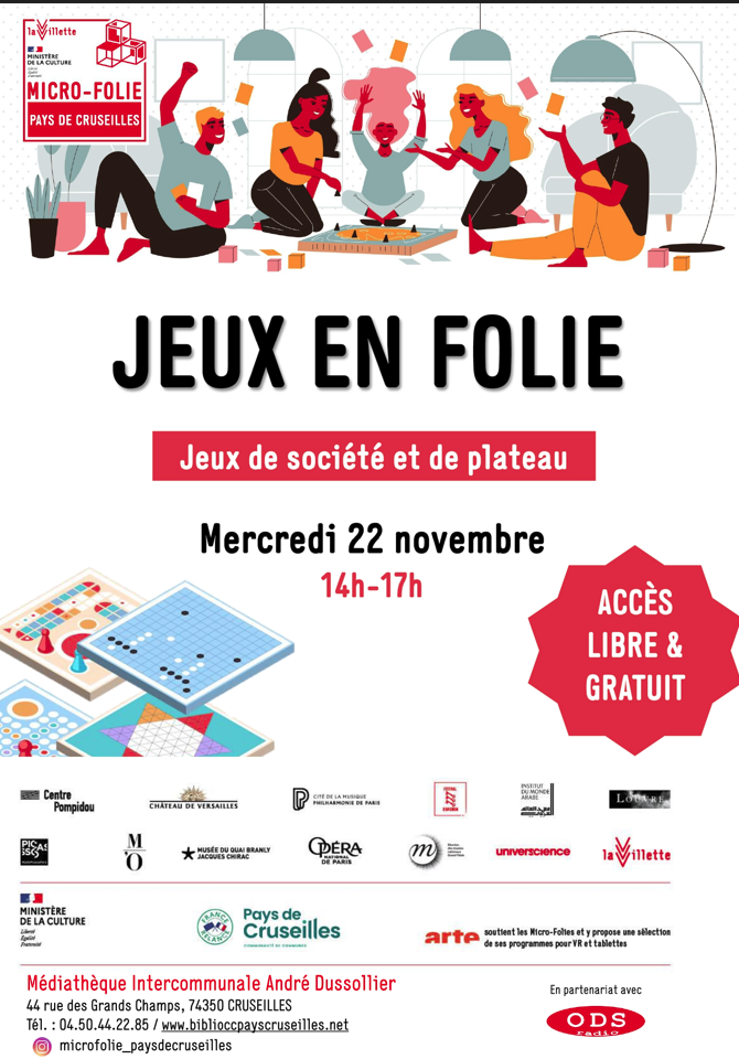 Microfolie 23.11 jeux