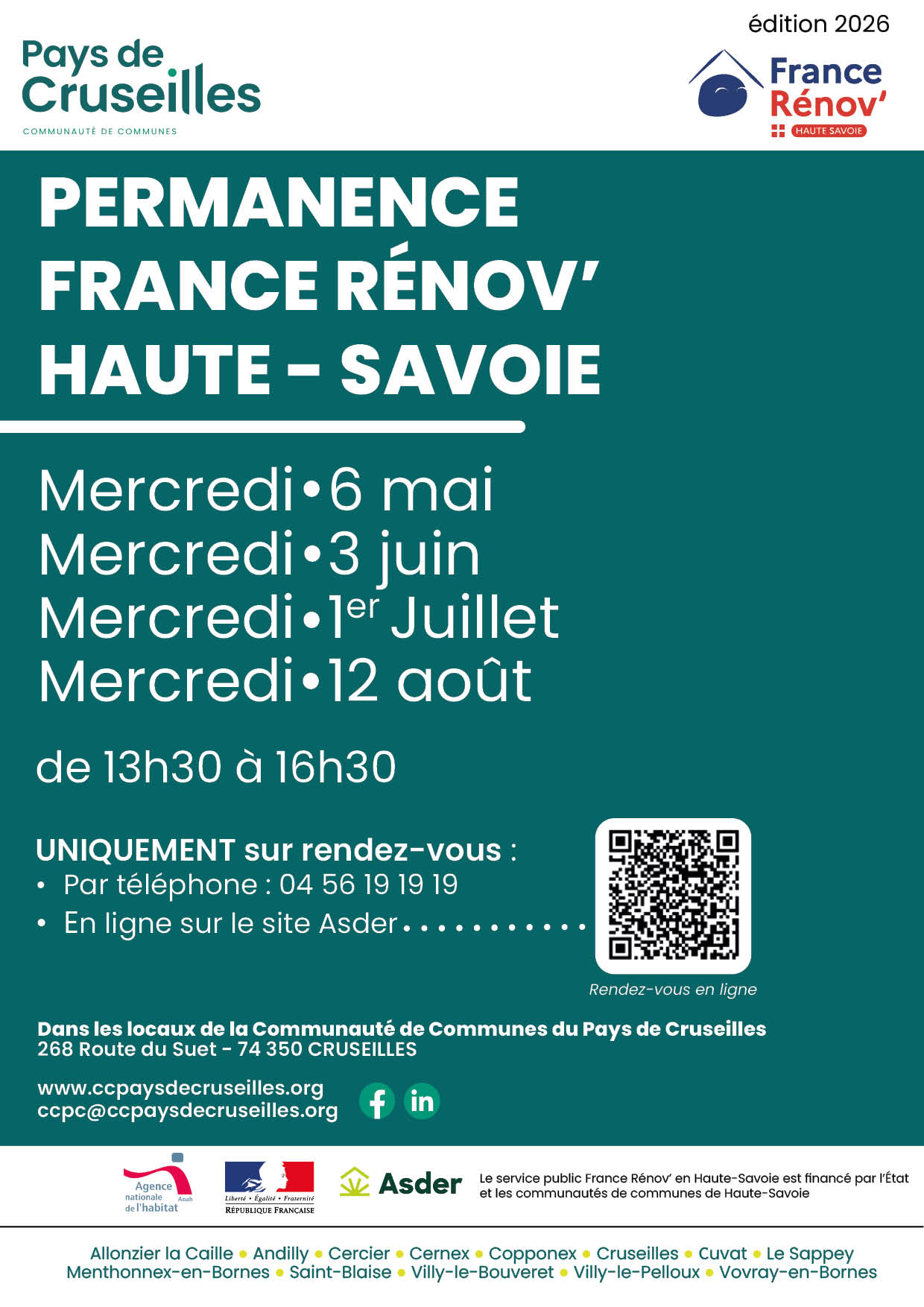 PERMANENCES FRANCE RENOV ETE 2026