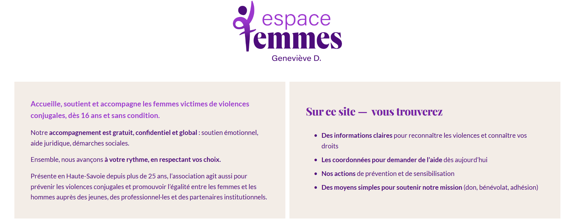 espace femme