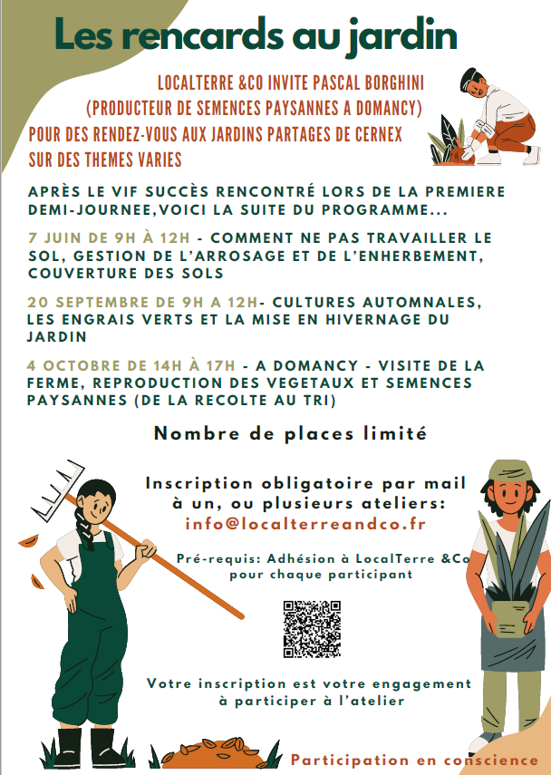 localterre affiche les rencards du jardin 2025