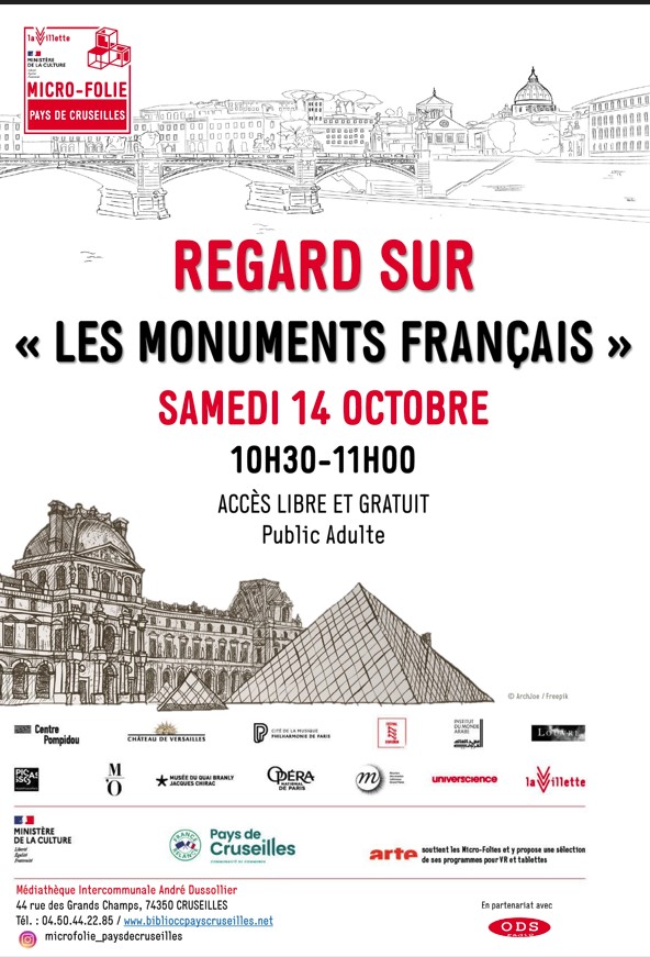 micro folie 23.10 monuments français