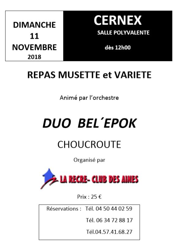 repas dansant affiche novembre 2018